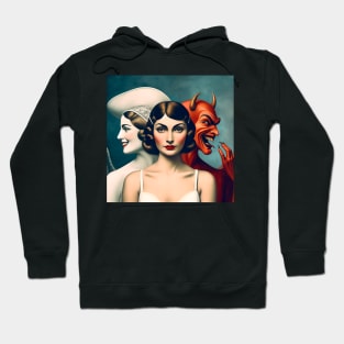 Girl undecided between good and evil, after all, am I good or am I bad? Hoodie